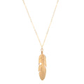 Fashion Jewelry Feather Pendant Chain Necklace Long Sweater Chain