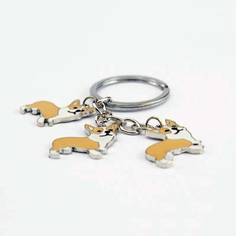 Pet bulldog key chain husky key chain husky key chain is exquisitely portable